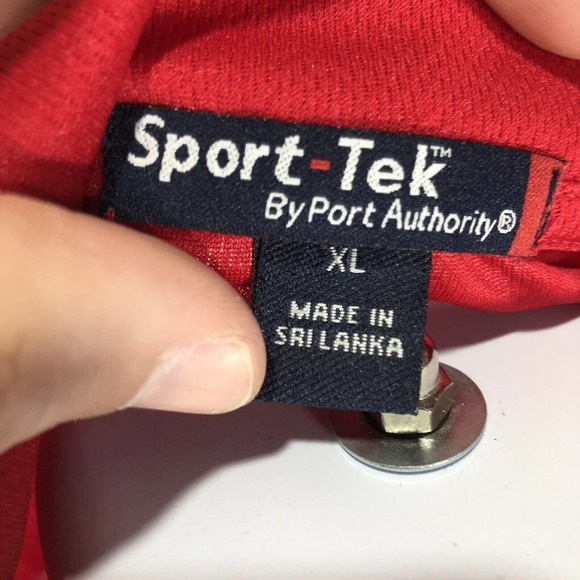 DELTA CARGO SPORT TEK PORT AUTHORITY RED POLO SHIRT WOMENS XL SHORT SLEEVE - Picture 6 of 12